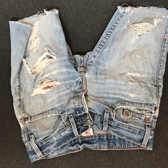 True religion distressed jean shorts - Picture 3 of 3